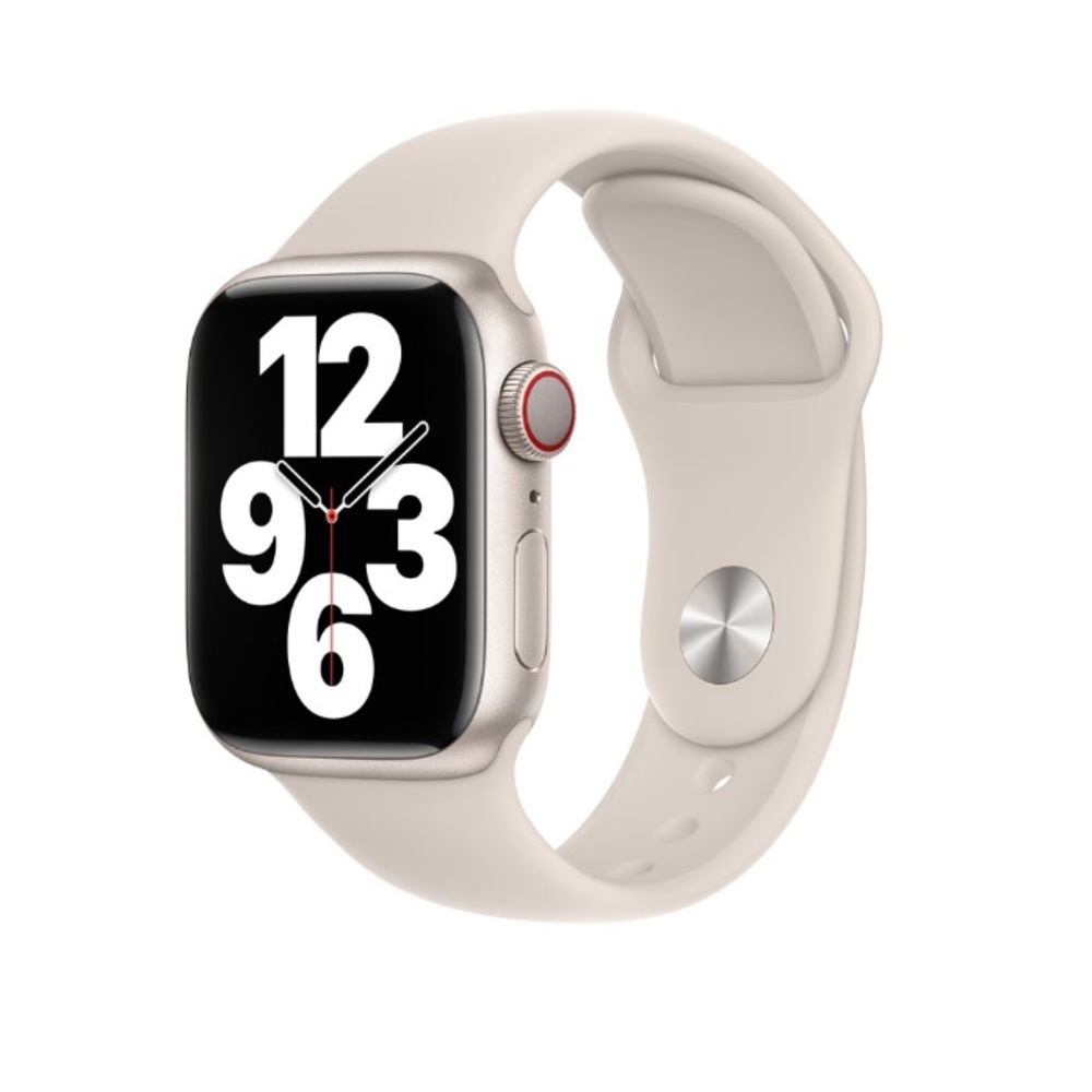 Apple Watch 41mm Sport Band in Starlight S/M